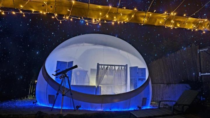 Burbujas Astronomicas Albarari Sanxenxo Hotel Екстериор снимка